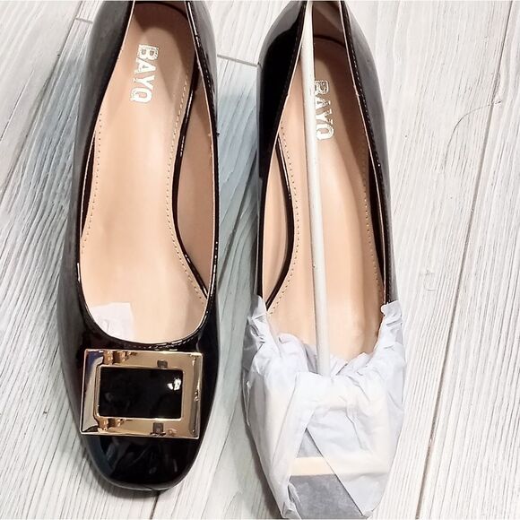 (S-4223) Bayq Women Wedge Pumps Sz 8.5 - Picture 7 of 12